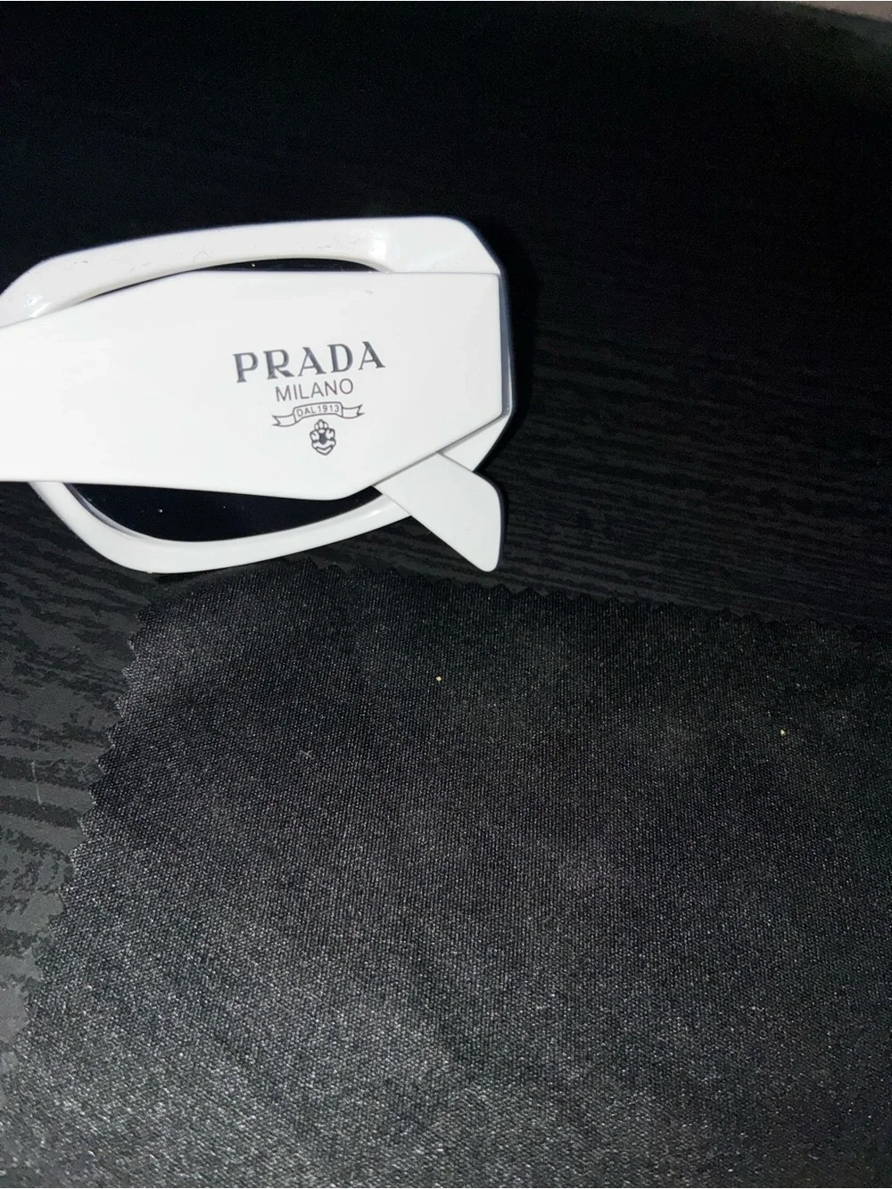 White Prada Symbole sunglasses